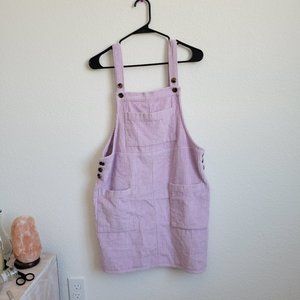 Wild Fable Purple Corduroy Skirt Overalls with Pockets
